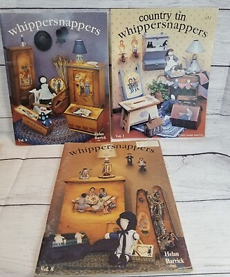 #ad Whippersnappers Tole Decorative Painting Books Lot of 3 Barrick Wood Tin Folk $17.95
