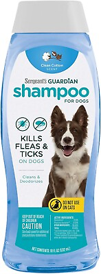 #ad Dog Flea And Tick Treatment Shampoo With Scent Clean Cotton For Dogs 18 Ounces** $9.03