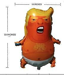 #ad BUY 1 GET 1 FREE TRUMP BABY FOIL NOVELTY PARTY BALLOON 23quot;X18quot; gag funny air $14.36