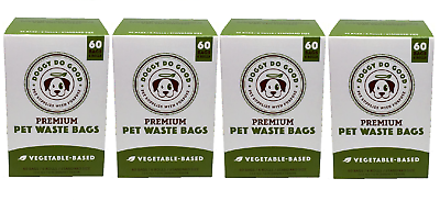 #ad 4X Certified Home Compostable Dog Poop Bags 38% Veget TOTAL 240 BAGS $19.95
