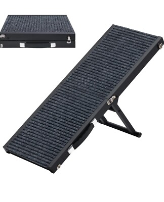 #ad Dog Ramp 32#x27;#x27; Long Portable Pet Stair Ramp with Non Slip Rug Surface To 30lbs $35.00