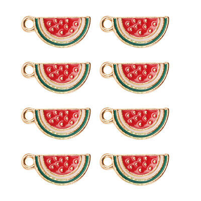 #ad 10PCS Colorful Creative Necklace Pendant Charms for Keychains Fruit Charms $10.64