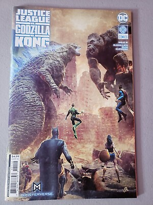 #ad Justice League Vs Godzilla Vs Kong #1 Bjorn Barends 2nd Print DC NM Second $31.45