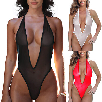 #ad Women Sexy Bikini Mesh Micro Bra Set G string Thong Lingerie Swimwear Underwear $3.22