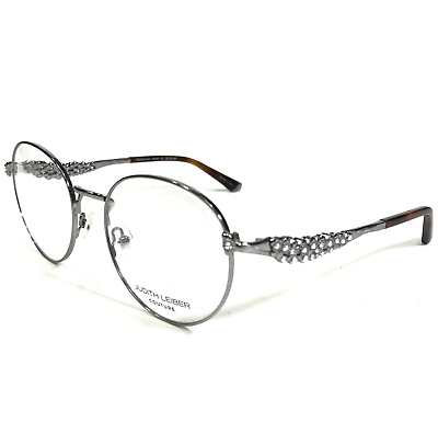 #ad Judith Leiber Eyeglasses Frames Demure Sun Wood Silver Sparkly Crystal 54 19 145 $129.99