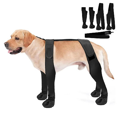 #ad #ad Dog Adjustable Suspender Boots Waterproof Dog Shoes Anti Slip Pet Paw Protector $23.12