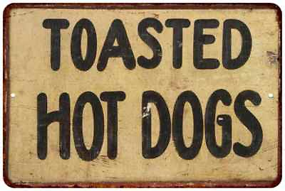 #ad Toasted Hot Dogs Vintage Look Chic Metal Sign 108120020003 $19.95