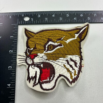 #ad VINTAGE Large Amazing Thick Embroidery WIILDCAT COUGAR Patch School Mascot 001Z $11.86
