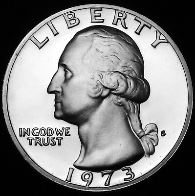 #ad 1973 P D S Washington Quarter 3 Coin Set $6.85