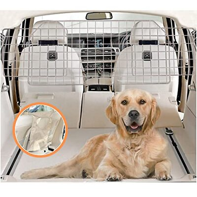 #ad Dog Car Barrier for SUVs amp; Vehicles Beige Adjustable Large with Bonus Guard $58.68