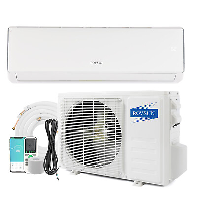 #ad WIFI 11000 BTU Mini Split AC Heating System Ductless Inverter Air Conditioner $499.99