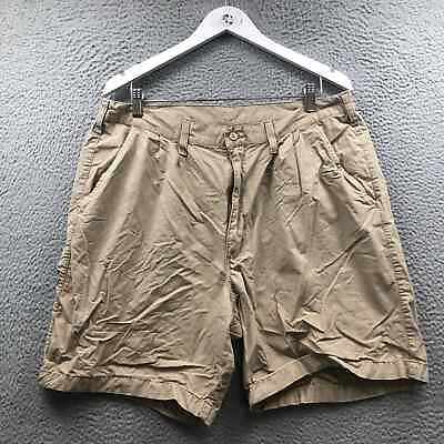 #ad Wrangler Elastic Shorts Men#x27;s Size 38 Pleated Slash Pocket Brown 59SE7GR $9.99