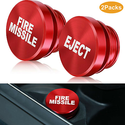 #ad 2X Car Cigarette Lighter Cover Dustproof Fire Missile Eject Button 12V Universal $7.95