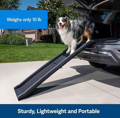#ad NEW PetSafe Happy Ride 62quot; Folding Dog Ramp 62462 Supports up to 150lbs $32.99