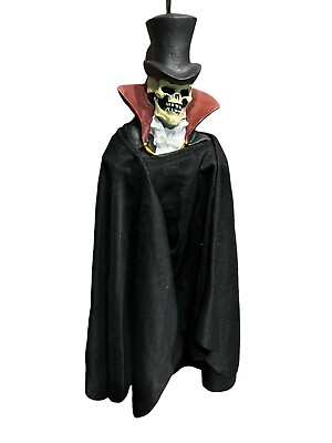 #ad Halloween Skeleton Ghoul Vampire 16quot; Trick or Treat Paper Magic Door Hanger 2006 $13.59