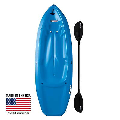 #ad Blue 6 Ft Kayak Blue with Scupper Holes Multiple Footrest Positions $156.00