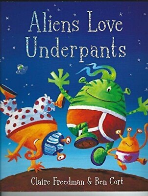 #ad Aliens Love Underpants paperback Freedman Claire $5.03