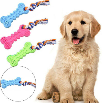#ad Toys Pet Dental Dog Safety Teeth Rubber Chew Durable Bite Resistant Puppy $5.69