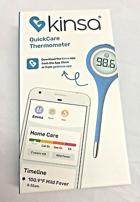 #ad KINSA Quick Care Thermometer Smart Digital Bluetooth KSA 120 Free App $9.95