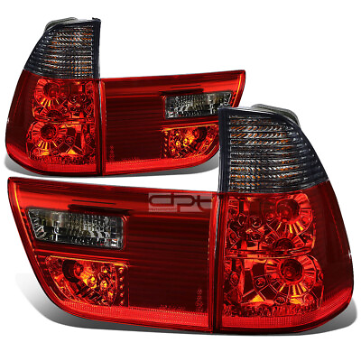 #ad For 2000 2006 BMW X5 E53 Pair Tail Brake Light Reverse Lamp Inner Outer Smoked $104.28