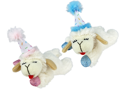 #ad Multipet Birthday Lamb Chop Cat Toy 4quot; Each Sold Separately $7.95