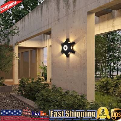 #ad Exterior LED Wall Light Sconce Porch New Wall Lamp Fixture Modern Light Outdoor $16.97