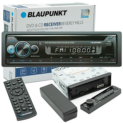 #ad BLAUPUNKT Beverly Hills 150 Single DIN DVD CD MP3 120W Car Stereo with Bluetooth $69.99