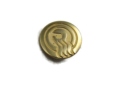 #ad Captain#x27;s Circle Princess Logo Pin Gold Tone $8.99