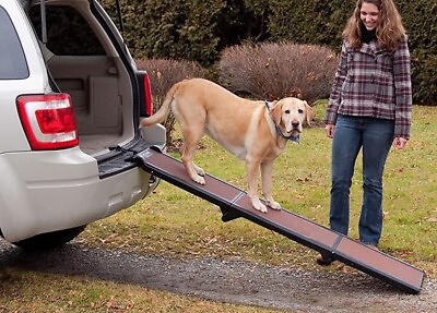 #ad Portable Dog Ramp for Large Pets SUV Car Truck XL Heavy Duty Folding Pet Ramp $109.89