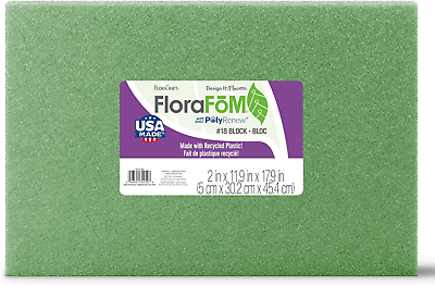 #ad Florafōm Block 2 Inch X 11.9 Inch X 17.9 Inch Green $15.64