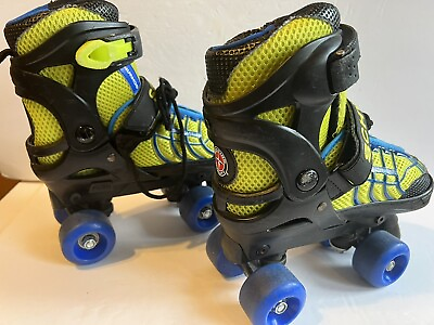 #ad Schwinn Adjustable Fit Roller Skates Youth Sizes 1 4 blue and green￼ $16.50