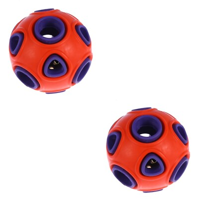 #ad 2pcs Pet Dog Biting Resistance Toy Ball Giggle Ball Dog Play Ball Pet Training $14.99