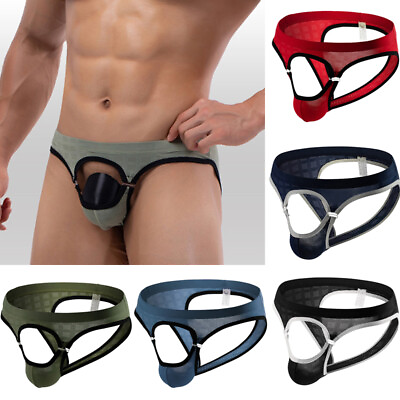 #ad Mens Sexy Briefs Backless G strings Invisible Underwear Male Panties Jockstrap↷ $4.71