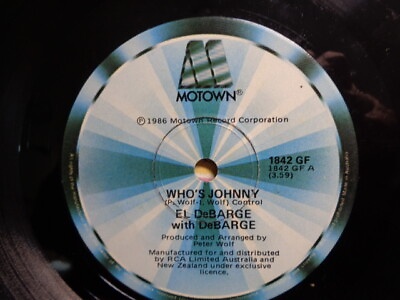 #ad El DeBarge quot;Who#x27;s Johnnyquot; 1986 MOTOWN Oz 7quot; 45rpm AU $5.45