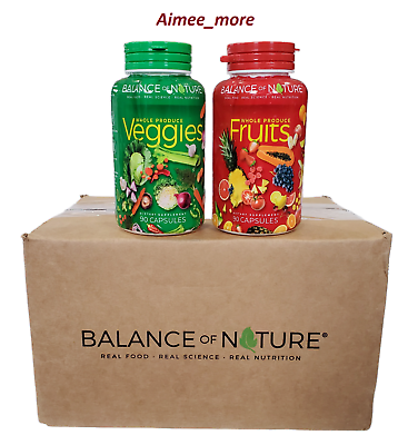 #ad Balance of Nature Fruits and Veggies Whole Food Supplement Superfood 180 Capsule $38.75