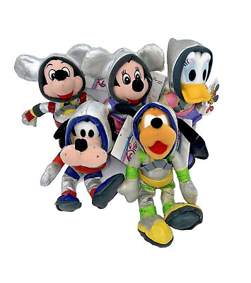 #ad Astronaut Mickey Minnie Daisy Pluto Goofy Retro All With Disney Tags. READ $5.00