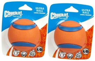 #ad Chuckit Ball Ultra Ball Large Set of 2 Dog Fetch Toy $26.50