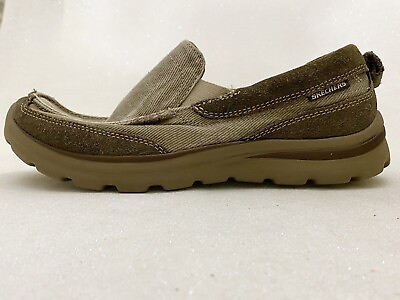 #ad Skechers Boys Sz 5.5 Taupe Memory Foam Relaxed Fit Shoe Superior Melvin 93891L $29.99