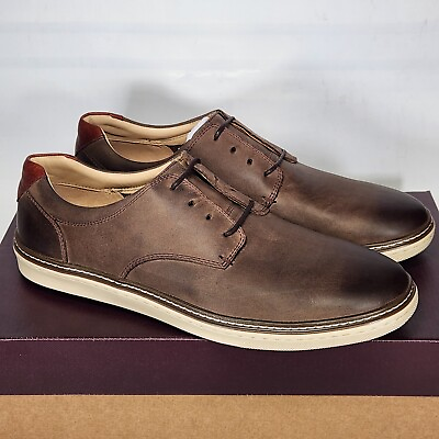 #ad Size 10.5 Johnston amp; Murphy Culling Plain Toe Stone Oiled Leather $124.20