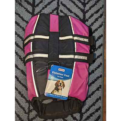 NWT Petco Dog Flotation Vest Medium Pink Chest Size 21quot; to 30quot; Brand New $45.00