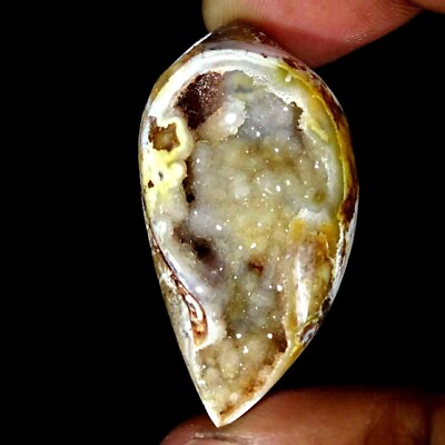 #ad 122.40Cts Natural Fossil Snail Druzy Agate Loose Gemstone $12.99
