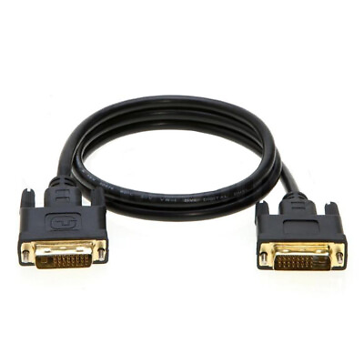 #ad DVI D to DVI D Male 3ft Cable Dual Link 241 Pin HDTV PC Monitor Cord $5.49