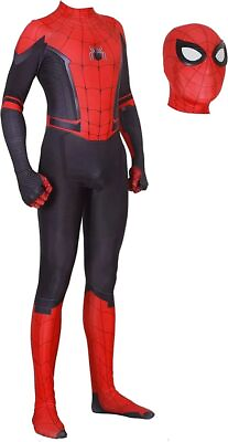 #ad Spider Man: Far From Home Cosplay Costume Adult Kids Jumpsuit Halloween Bodysuit $15.19