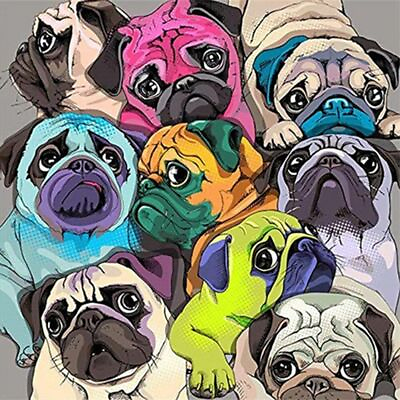 DIY Dog Embroidery Diamond Painting Cute Colorful Design Style House Decorations $131.73