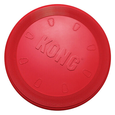 #ad KONG® Flyer Rubber Frisbee Dog Toy Red Large 9quot; $14.99