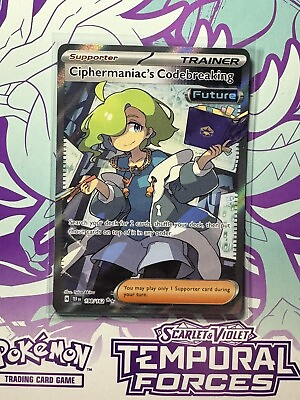 #ad Pokemon Temporal Forces UR Ciphermaniac#x27;s Codebreaking 198 Ultra Rare NM $11.99