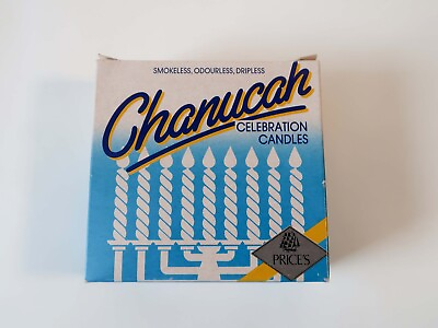 #ad NEW Vintage PRICE`S Chanucah Hanukkah Box of 44 Candles $29.00