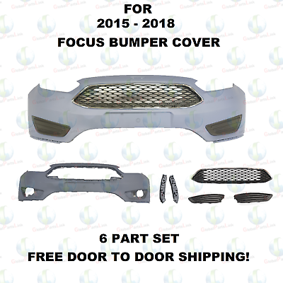 #ad For Ford Focus 2015 2016 2017 2018 Front Bumper WITH GRILL AND FOG COVERS $199.00