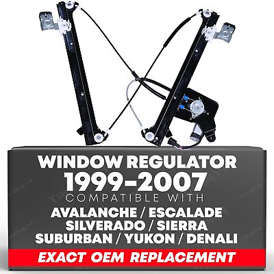 #ad Window Regulator with Motor Assembly Rear Right Passenger Side Compatible with $53.96