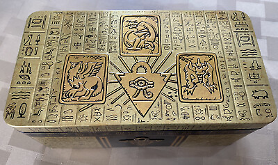 #ad Yugioh 2022 Tin of the Pharaoh#x27;s Gods EMPTY tins $8.99